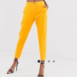 ASOS DESIGN Yellow Dress Pants